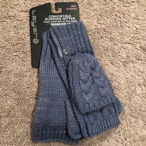 Blue thermo heat lining Mittens